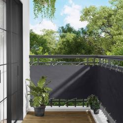 &Eacute;cran de balcon Anthracite 75 x 200 cm Oxford alu enduit de PU