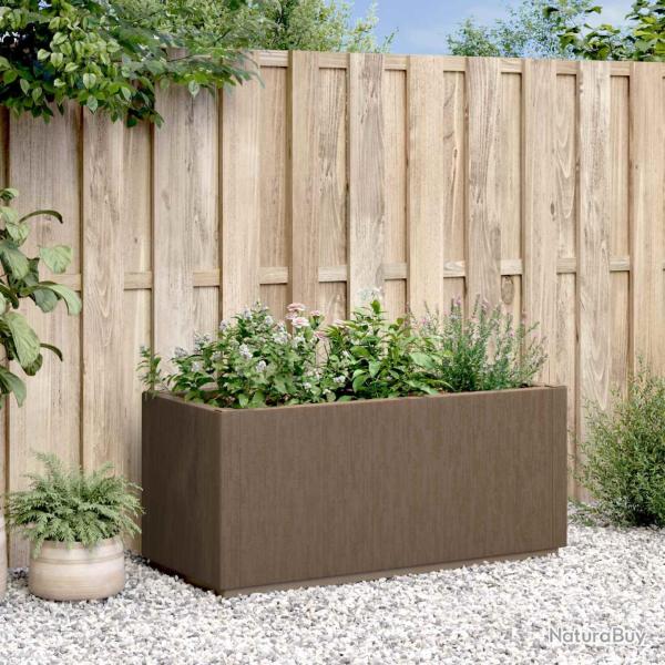 Bo�te de fleurs de jardin Marron 80 x 36 x 35 cm PP