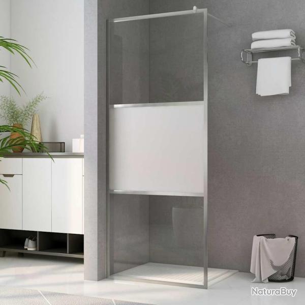 Paroi de douche � l'italienne � verre ESG demi-d�poli 80x195 cm