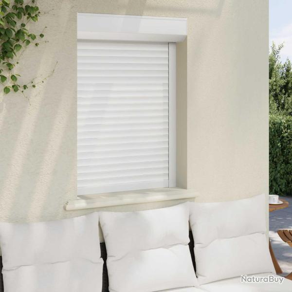 Store Roulant Blanc 70 x 100 cm Aluminium et Polyur�thane
