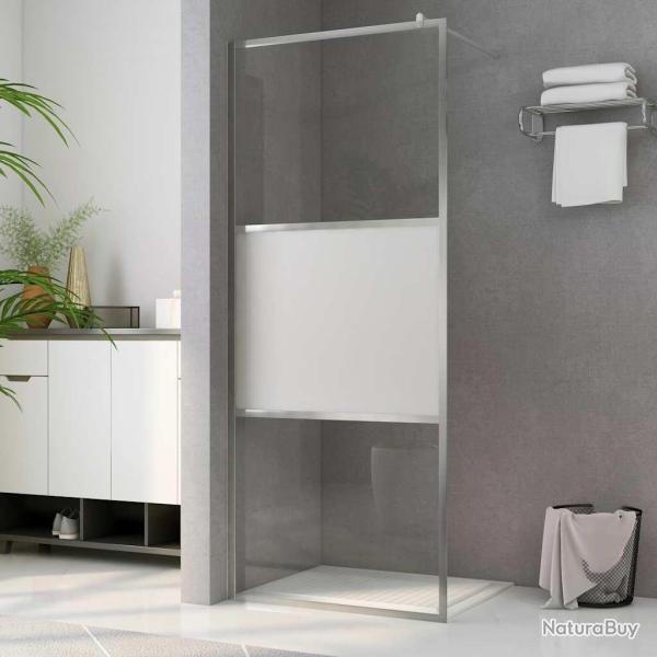 Paroi de douche � l'italienne � verre ESG demi-d�poli 90x195 cm
