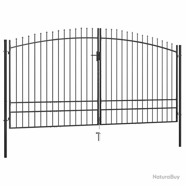 Portail double Woerden avec t�te en pointe 400x249,5 cm