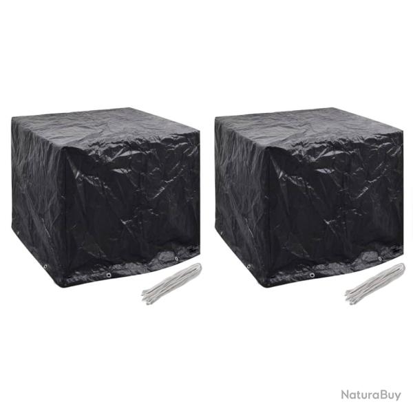 Housse de r�servoir d'eau de jardin 2pcs 8 oeillet 116x100x120cm