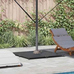 Pied de parasol Gris fonc&eacute; 100 x 100 x 4 cm Acier