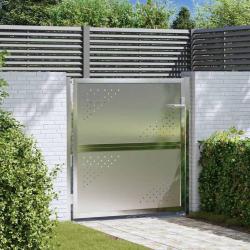 Porte de Jardin Argent&eacute; 85 x 97 cm Acier inoxydable