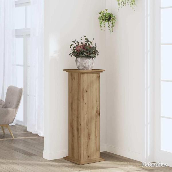 Support pour plantes 33x33x100 cm bois d'ing�nierie