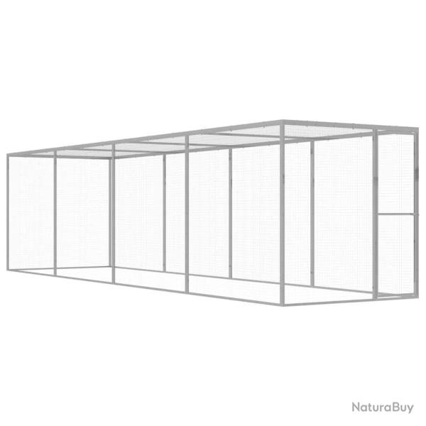 Cage pour chat 6x1,5x1,5 m Acier galvanis�
