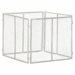 Composteur de jardin 85x85x70 cm Fer galvanis&eacute;