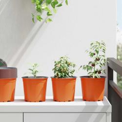 Pot &agrave; fleurs 200 pcs Terre cuite &Oslash; 15 x 13 cm Plastique