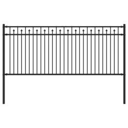 Cl&ocirc;ture &agrave; pointe Baarlo Noir 200 x 130 cm