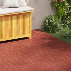 Pierre de marchage 6 pcs Rouge 40,5 x 40,5 x 2 cm Caoutchouc