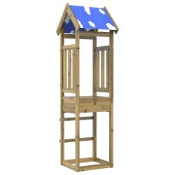 Tour de jeu Marron 52,5 x 46,5 x 208 cm Bois solide impr&eacute;gn&eacute;