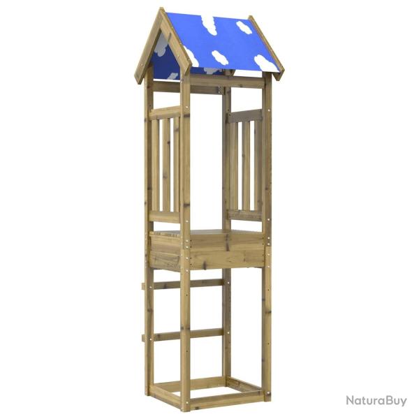 Tour de jeu Marron 52,5 x 46,5 x 208 cm Bois solide impr�gn�