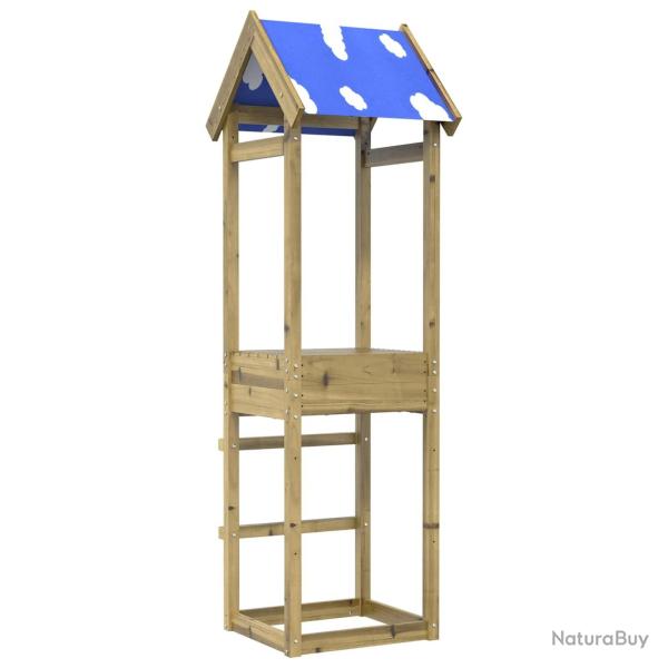 Tour de jeu Marron 52,5 x 46,5 x 195 cm Bois solide impr�gn�