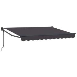 Auvent r&eacute;tractable &eacute;lectrique Anthracite 3,5 x 2 m