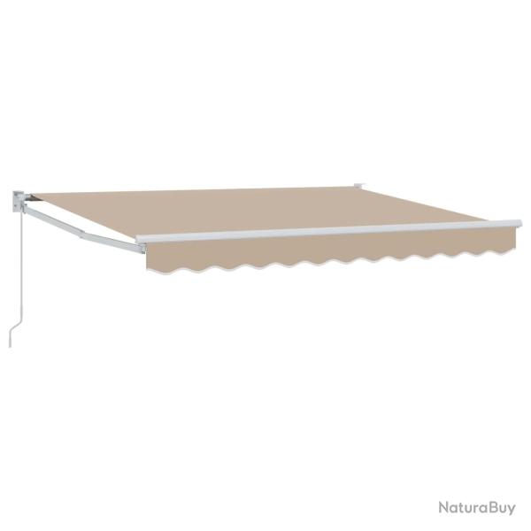 Auvent r�tractable manuel Beige 3,5 x 2 m