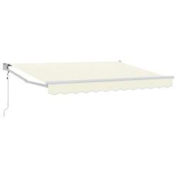 Auvent r&eacute;tractable &eacute;lectrique Cr&egrave;me 3,5 x 2 m