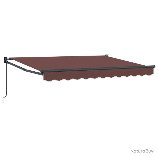 Auvent r�tractable manuel Marron 3 x 2 m
