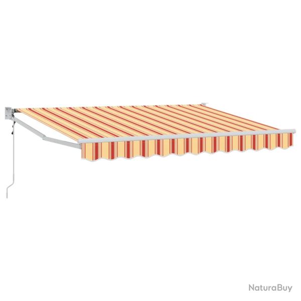 Auvent r�tractable �lectrique Jaune, Orange et Blanc 3,5 x 2 m