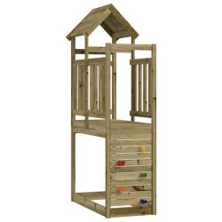 Tour de jeu Marron 53 x 110,5 x 214 cm Bois solide impr&eacute;gn&eacute;