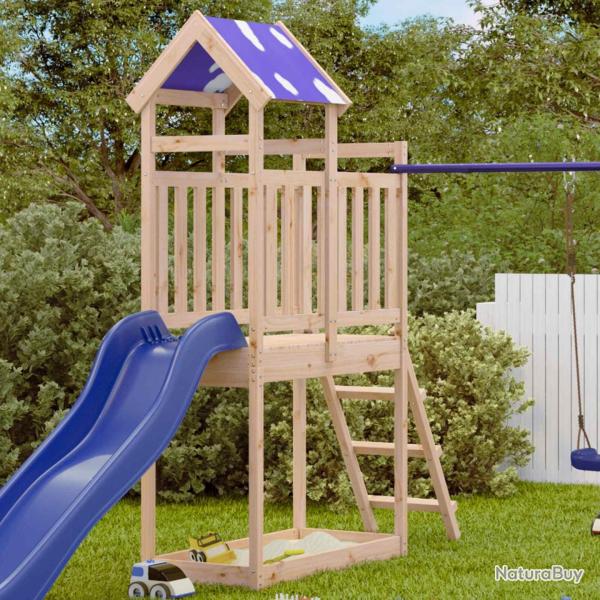 Tour de jeu Marron 52,5 x 110,5 x 215 cm Pin massif