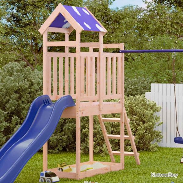 Tour de jeu Marron 52,5 x 110,5 x 215 cm Bois solide de Douglas