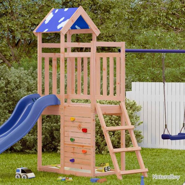 Tour de jeu Marron 110,5 x 52,5 x 215cm Bois solide de Douglas