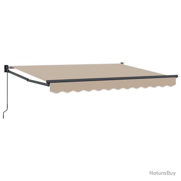 Auvent r�tractable manuel Beige 3,5 x 2 m