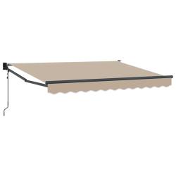 Auvent r&eacute;tractable &eacute;lectrique Beige 2,5 x 2 m
