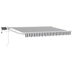 Store r&eacute;tractable manuel avec LEDs 3,5 x 2 m
