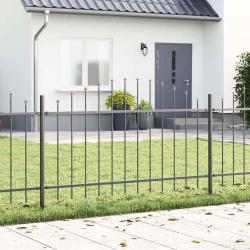 Cl&ocirc;ture de jardin 7 pcs Gris 170 x 140 cm