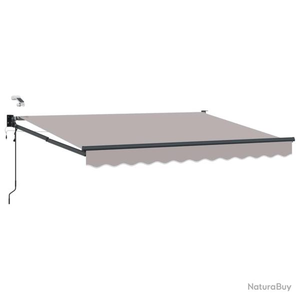 Auvent r�tractable �lectrique Gris clair 3,5 x 2,5 m
