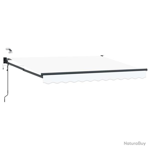 Auvent r�tractable �lectrique Blanc 3,5 x 2,5 m