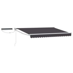 Auvent r&eacute;tractable &eacute;lectrique Anthracite 3,5 x 2 m