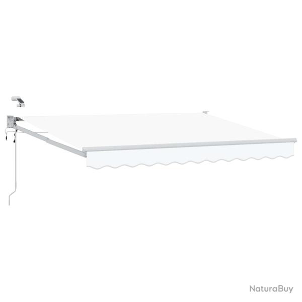 Auvent r�tractable �lectrique Blanc 3 x 2,5 m