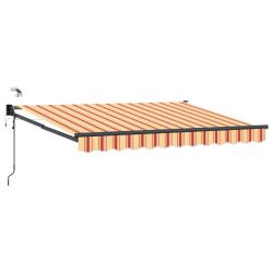 Auvent r&eacute;tractable &eacute;lectrique Multicolore 3,5 x 2 m