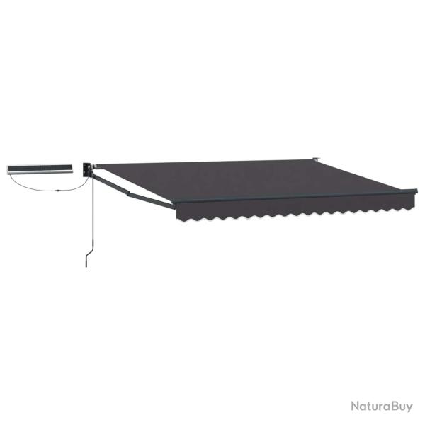 Auvent r�tractable �lectrique Anthracite 3,5 x 2 m