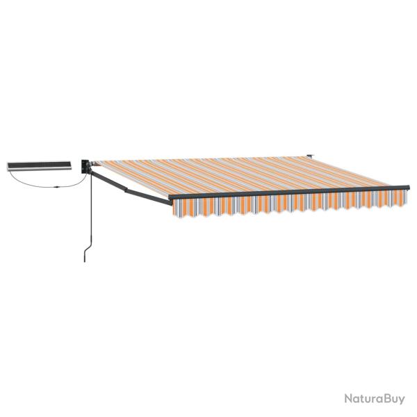 Auvent r�tractable �lectrique Bleu et Orange 3 x 2,5 m