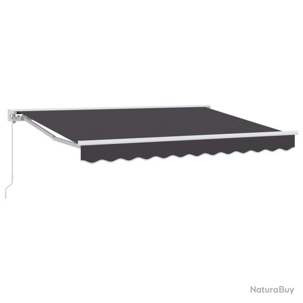 Auvent r�tractable manuel Anthracite 3 x 2,5 m