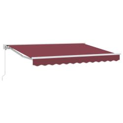Auvent r&eacute;tractable manuel Bordeaux 3 x 2,5 m