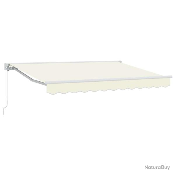 Auvent r�tractable manuel Cr�me 3,5 x 2,5 m