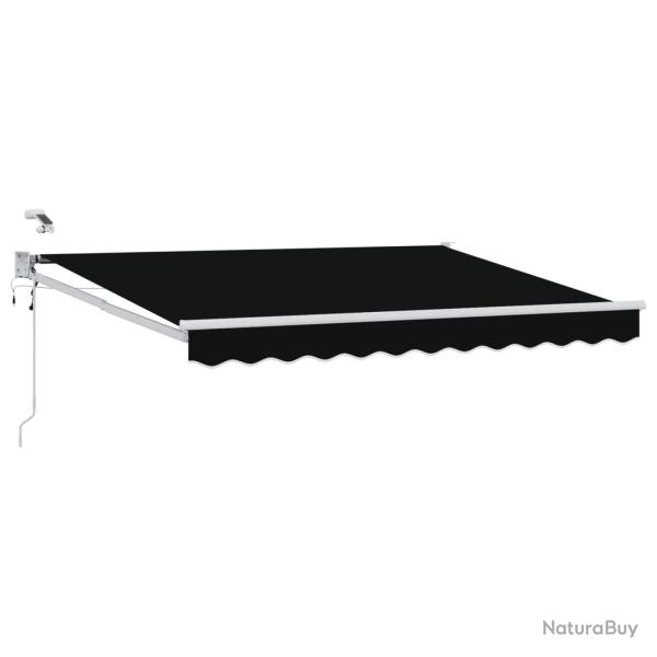 Auvent r�tractable �lectrique Noir 3,5 x 2,5 m