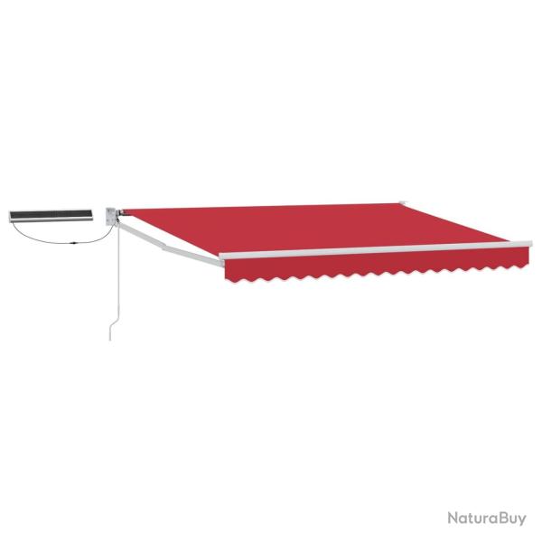 Auvent r�tractable �lectrique Rouge 3,5 x 2,5 m