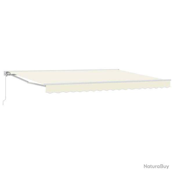 Auvent r�tractable manuel Cr�me 4,5 � 3 m