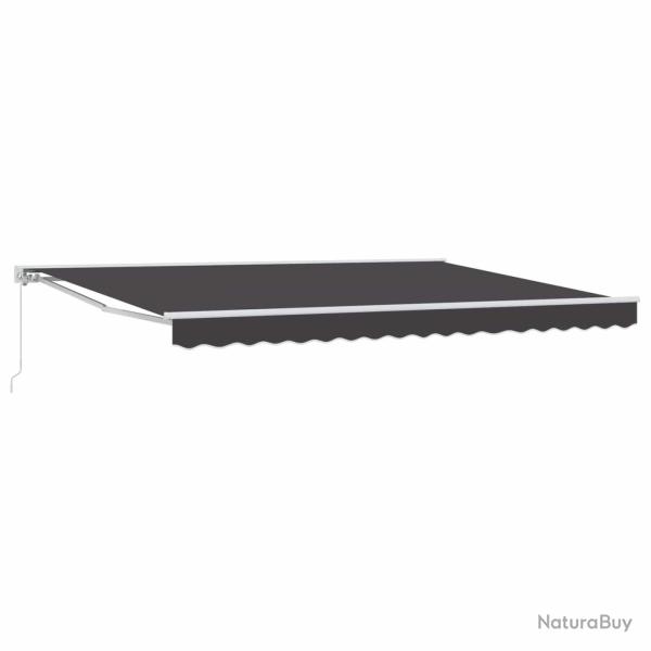 Auvent r�tractable manuel Anthracite 4 � 3 m