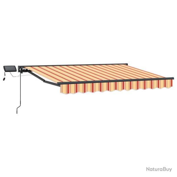 Cadre de store manuel avec LEDs Jaune et Orange 3,5 x 2 m