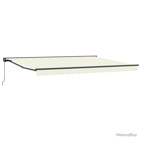 Auvent r�tractable manuel Cr�me 4 � 3,5 m