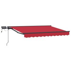 Cadre de store manuel avec LEDs Rouge 3,5 x 2,5 m