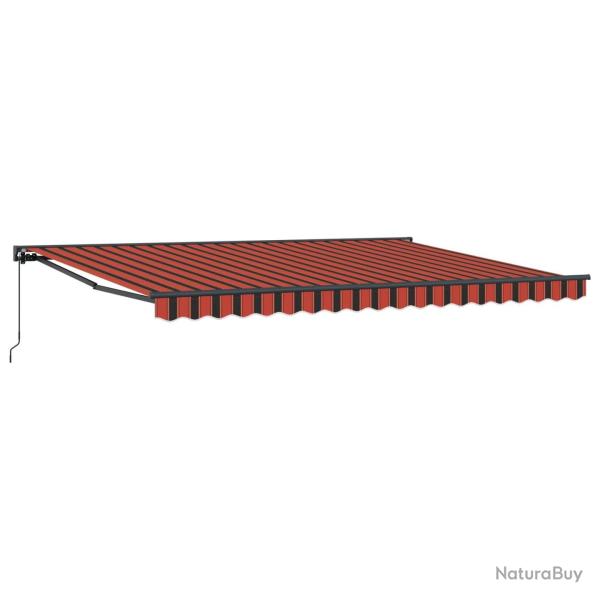 Auvent r�tractable manuel Orange, Noir et Jaune 4 � 3,5 m