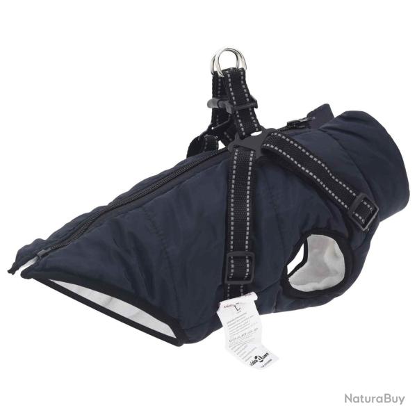 Manteau pour chien Bleu marine L24 Fleece et Polyester